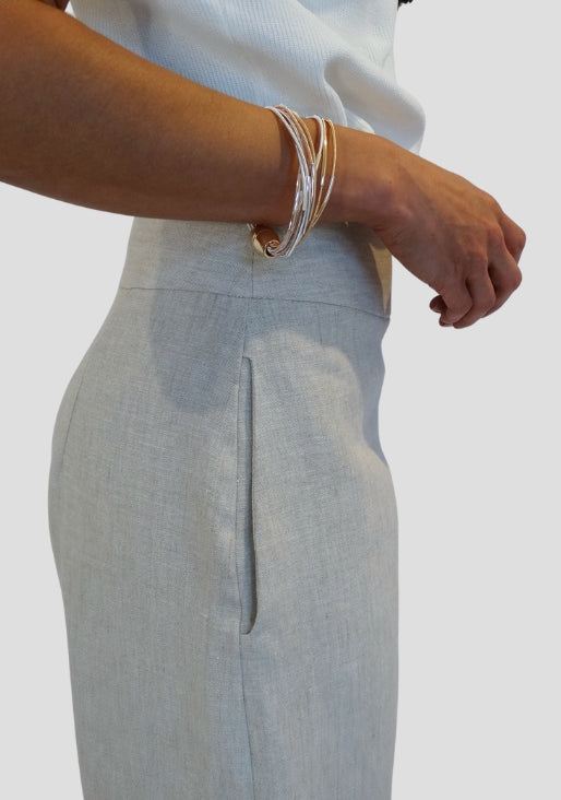 ADORNE EXCLUSIVE LINEN TROUSERS                                                                              Four colors