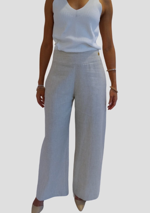 ADORNE EXCLUSIVE LINEN TROUSERS                                                                              Four colors