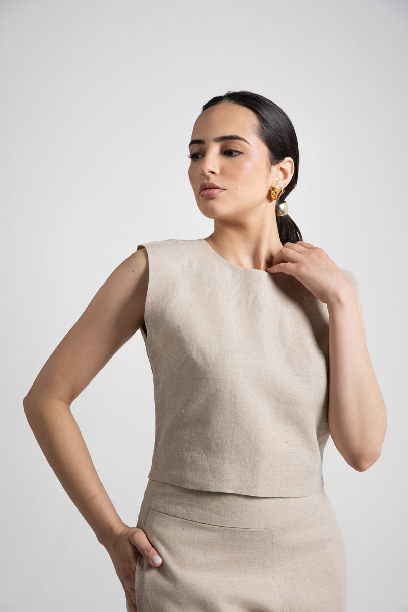 LINEN TOP