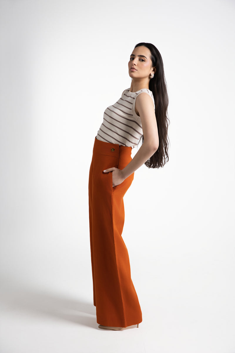 ADORNE EXCLUSIVE LINEN TROUSERS                                                                              Four colors